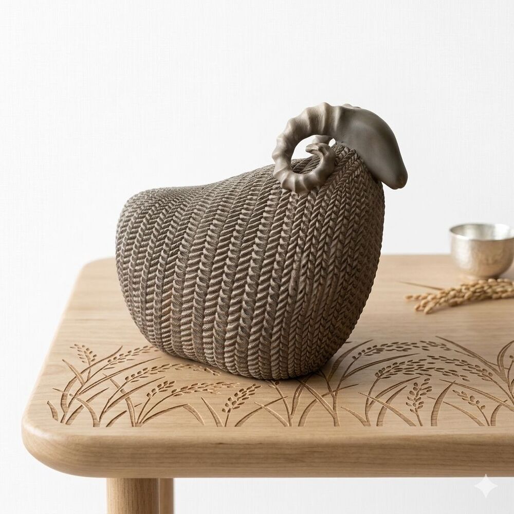 Capricorn Zodiac Ram Textured Resin Sheep Gray Farmhouse Decor Art Home Decor